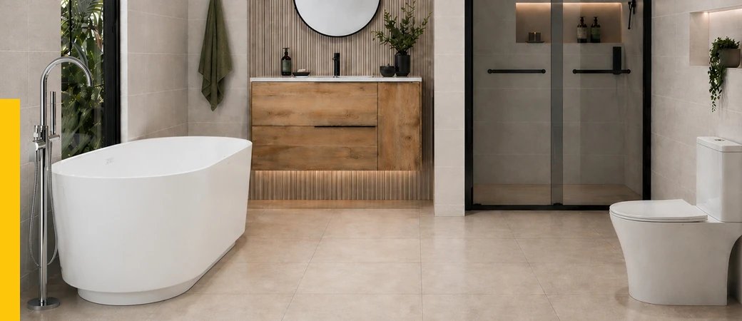 CTM tiled bathroom interior